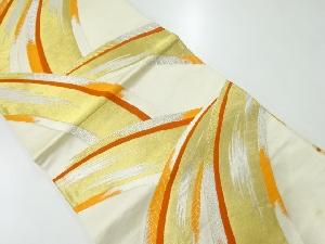 アンティーク　波模様織出し袋帯（材料）